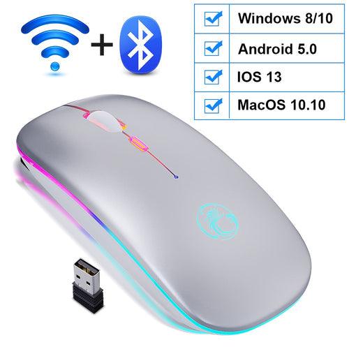Mouse Led sem Fio Recarregável IMice - 7 Shop
