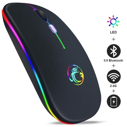 Mouse Led sem Fio Recarregável IMice - 7 Shop